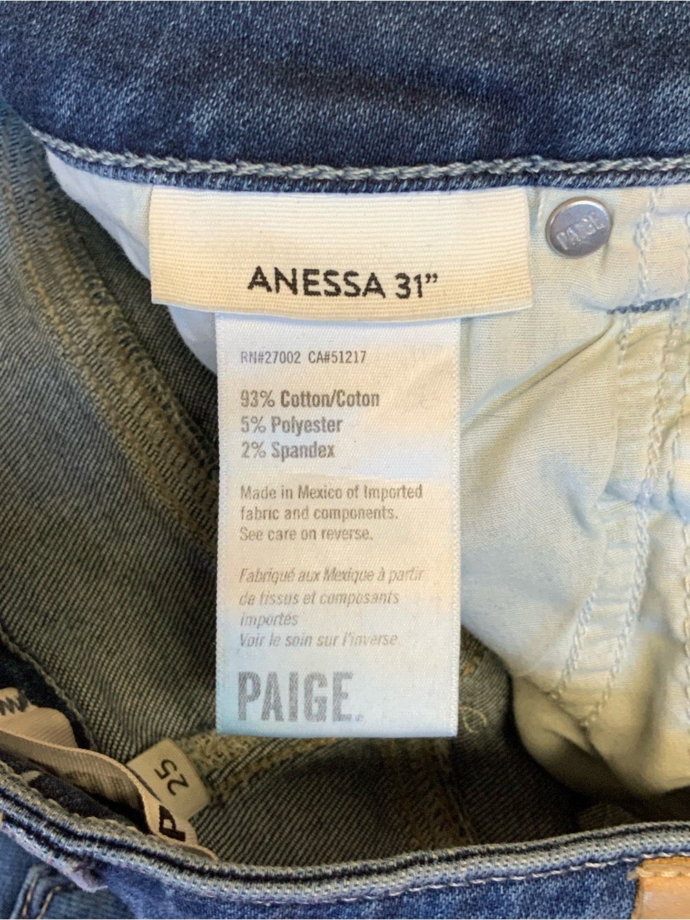 PAIGE ANESSA 31” High Rise Wide Leg - Dresden - Picture 14 of 14